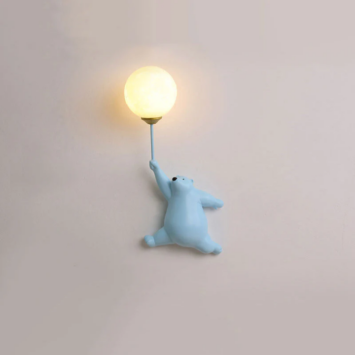 Decoratieve LED wandlamp met beer design, ideaal voor speelse binnenverlichting.