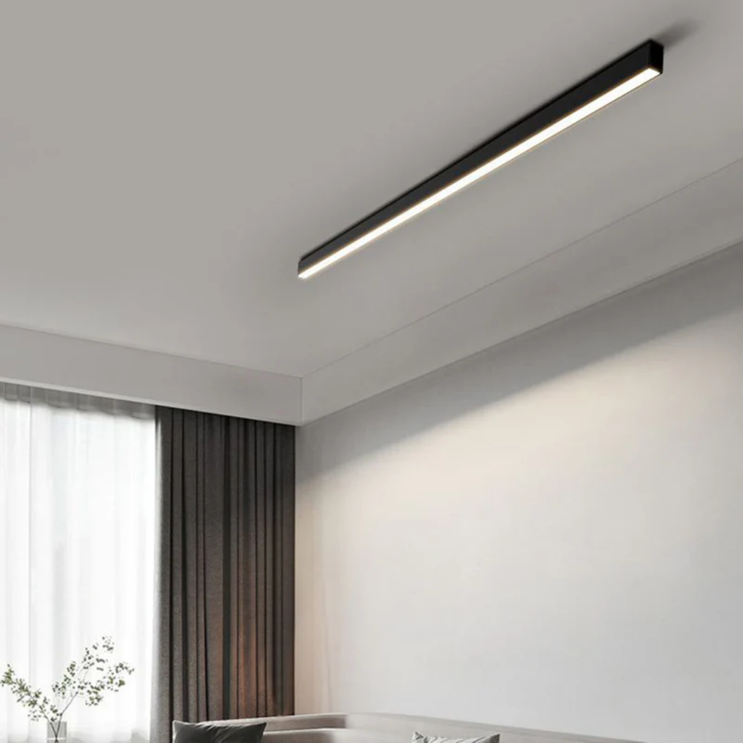 Praktische Stratum lineaire LED plafondlamp, moderne en heldere keuken verlichting.