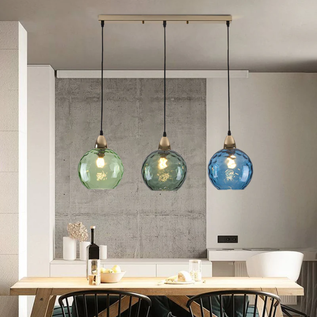 Plafondlamp, modern, 3 lichtpunten, cascade, perfect voor een stijlvolle slaapkamer.