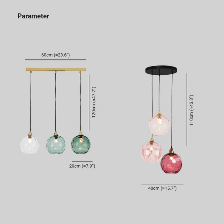 Moderne woonkamer hanglamp met 3 lampen, organisch design, voor een zachte gloed.