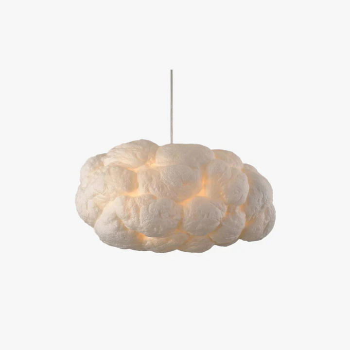 Moderne design wolk LED hanglamp wit, sfeervolle verlichting voor woonkamer of slaapkamer.