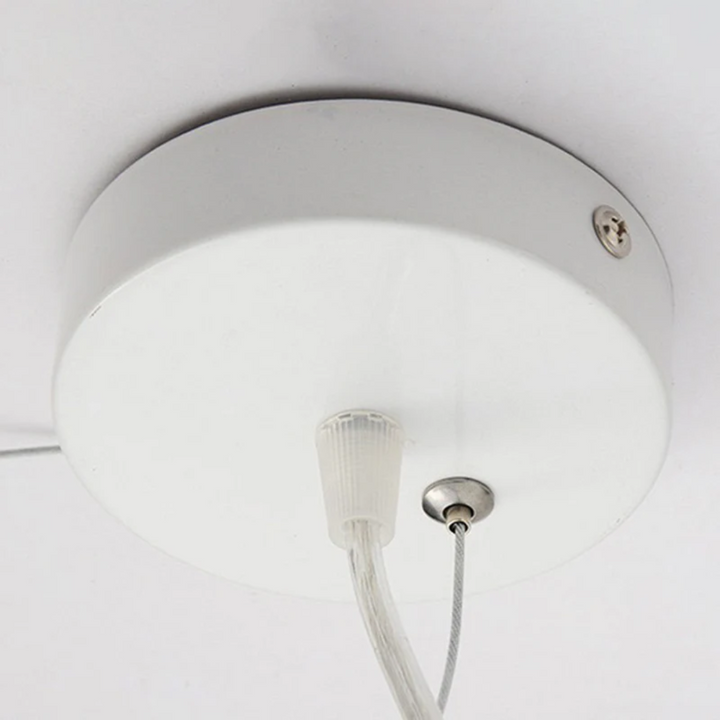Eigentijdse wolk hanglamp met LED technologie, wit PVC/katoen, functionele en decoratieve lamp.