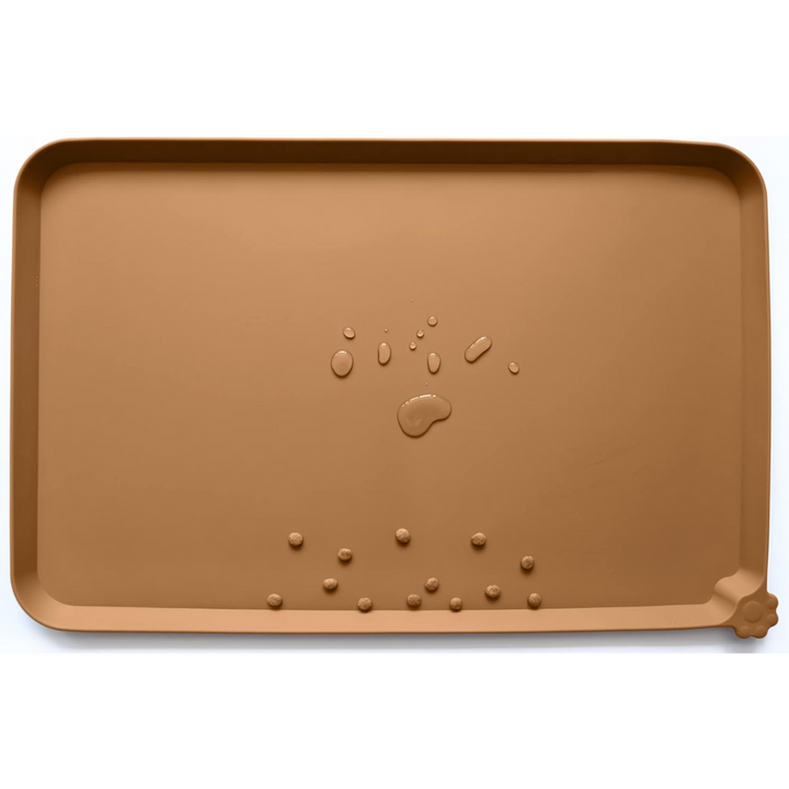 Waterdichte mat voor onder voerbakken. Houdt de eetplek van je huisdier netjes en hygiënisch schoon.