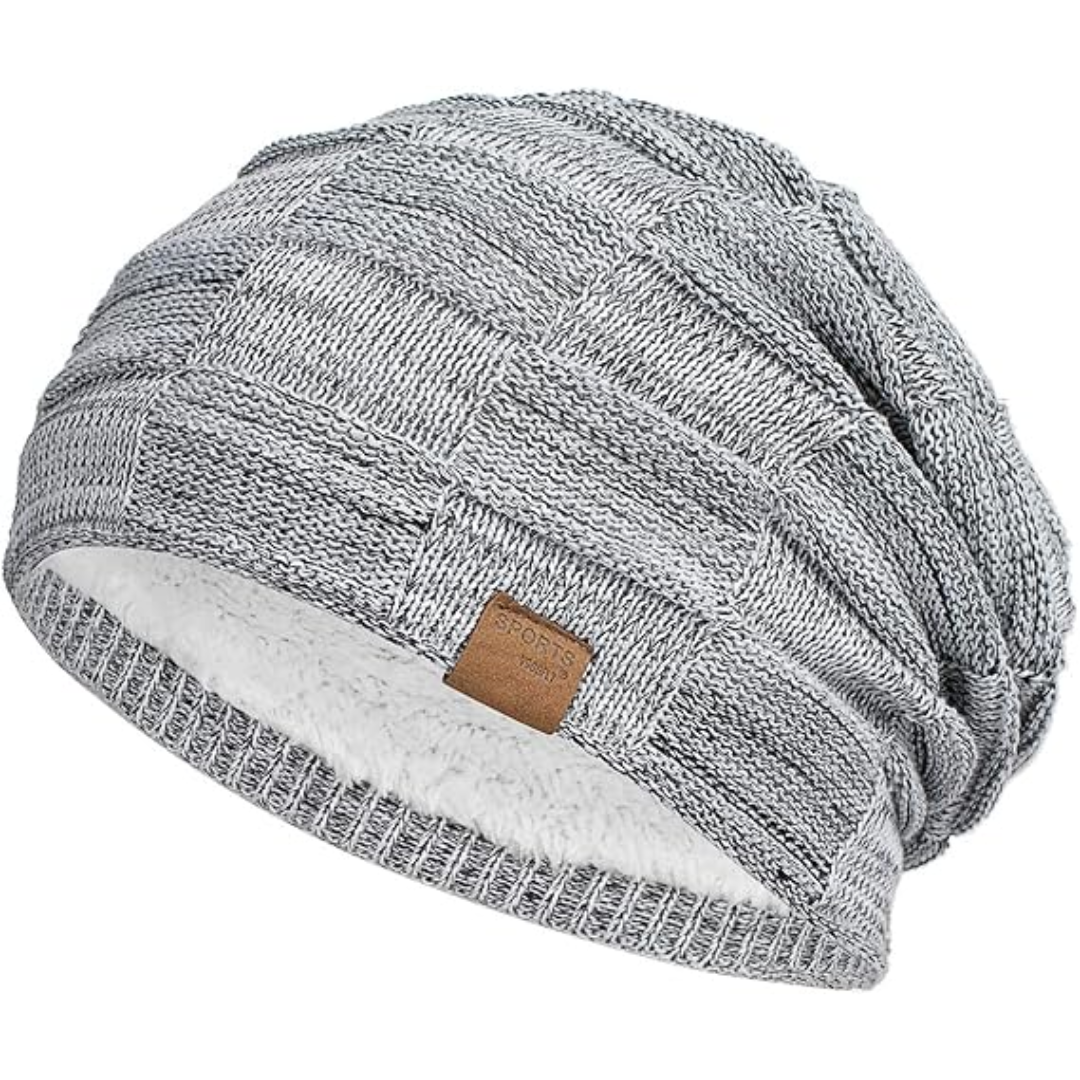 Veelzijdige Luca slouch beanie. Warme gebreide wintermuts voor dames en heren, perfect als mode-accessoire.