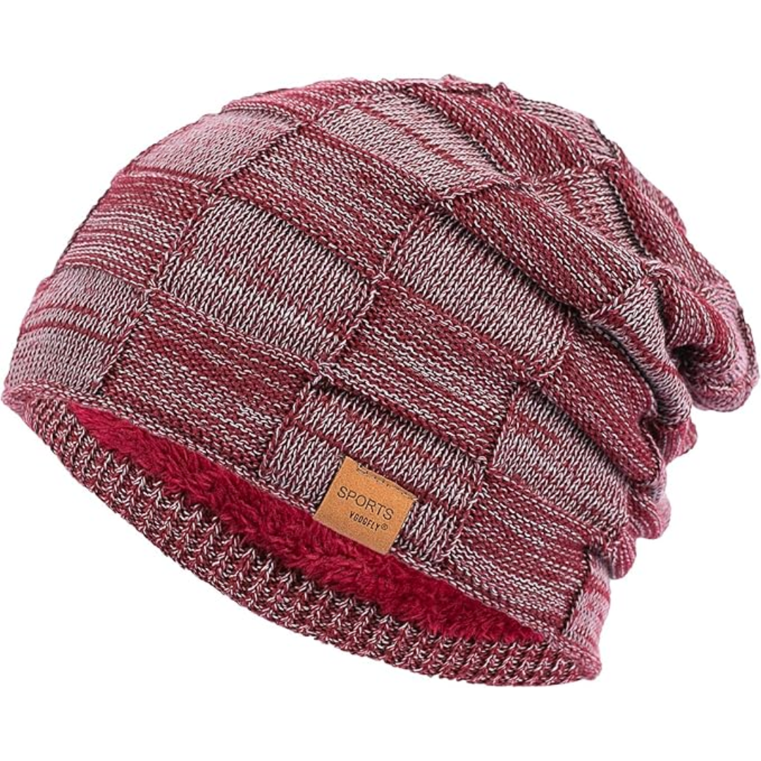Essentiële accessoire: de Luca gebreide slouch beanie. Warme unisex wintermuts, perfect voor koud weer.
