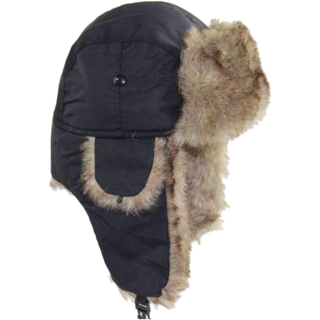 Unisex trapper muts 'Alex' voor extreme kou. Warme, winddichte wintermuts met oorkleppen en zacht imitatiebont.