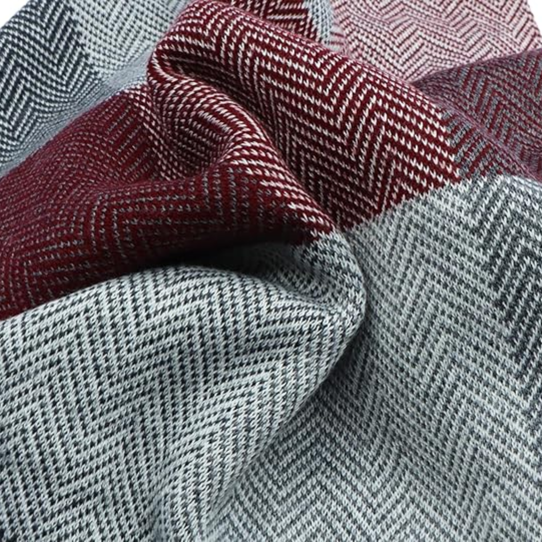 De perfecte winter sjaal voor mannen: Ryan kasjmier. Biedt warmte, zachtheid en een luxe gevoel.