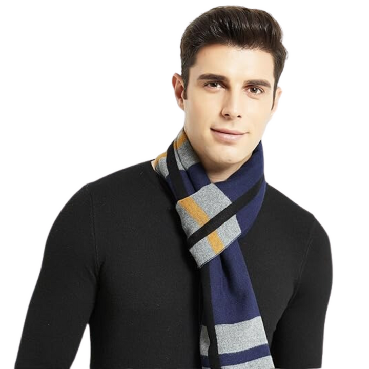 De Ryan kasjmier sjaal, een tijdloos winter accessoire voor heren. Zacht, warm en modieus.