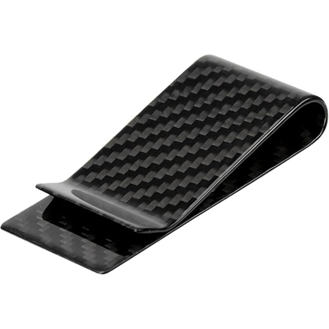 Compacte RVS kaartenhouder & geldclip set voor heren, een minimalistisch accessoire en ideaal cadeau.