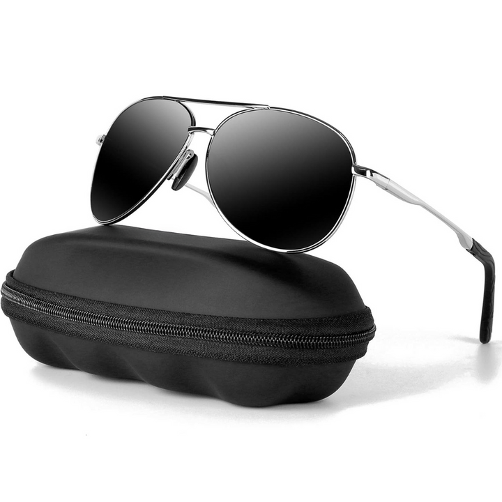 Trendy unisex aviator zonnebril, gepolariseerd, UV400. Modieus accessoire voor elke gelegenheid, stijlvol en praktisch.
