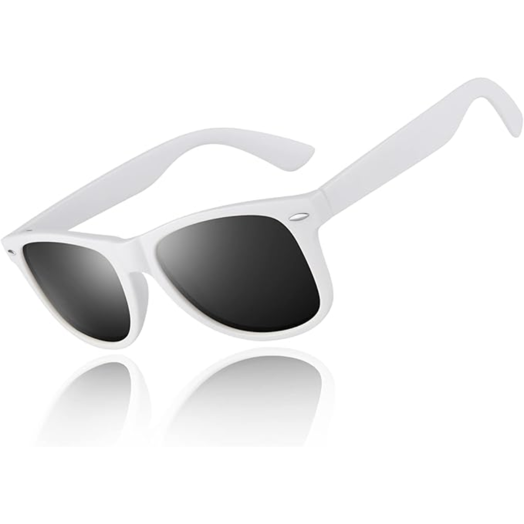 Gepolariseerde retro zonnebril, unisex model, filtert schittering. Ideaal voor autorijden en zomer.