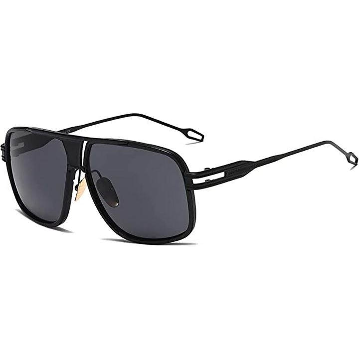 Klassieke metallic heren Aviator zonnebril 'Jimmy'. Stijlvolle UV-bescherming voor de moderne man.