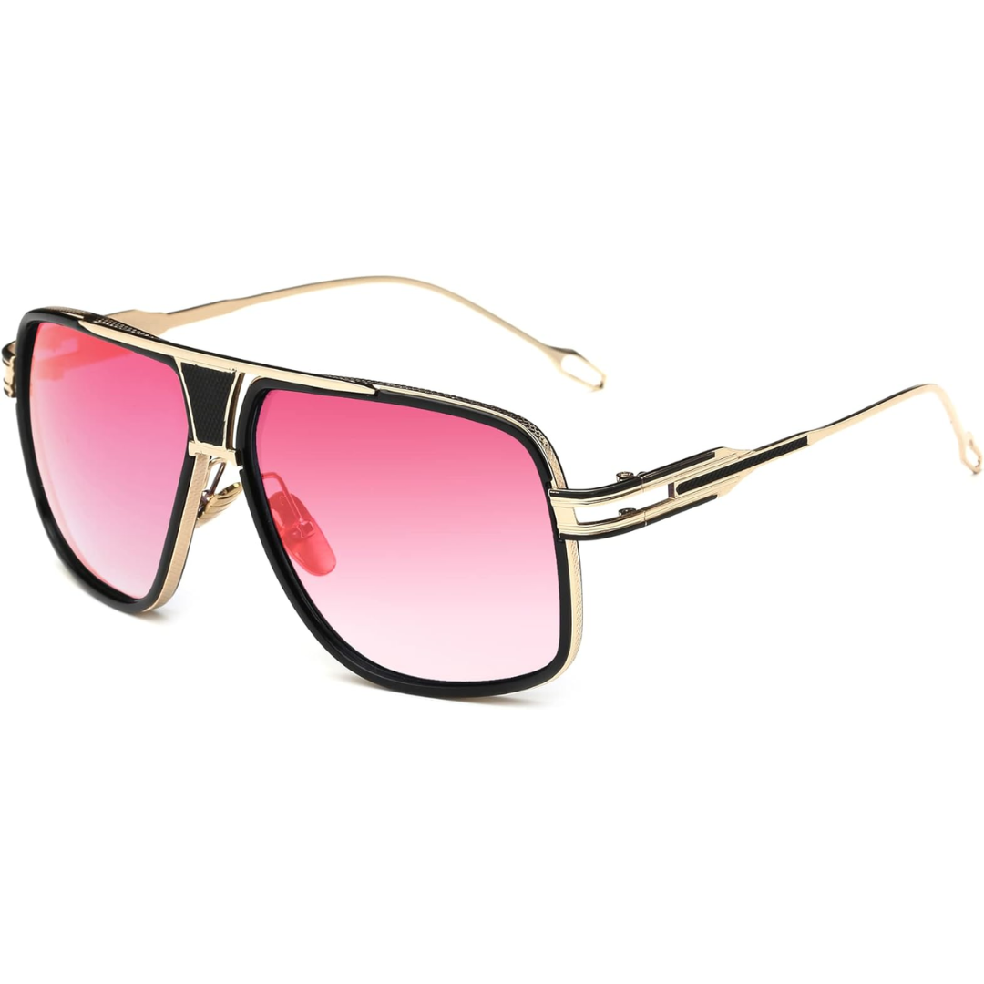 Mannelijke Jimmy Aviator zonnebril. Een essentieel accessoire voor zonovergoten dagen, met UV-filter.