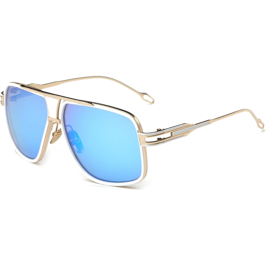 Tijdloze heren Aviator zonnebril met donkere glazen, model Jimmy. Essentieel accessoire voor elke man.