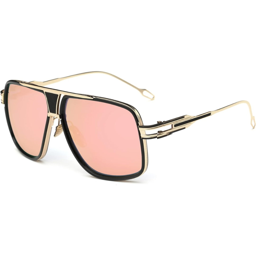 Stijlvolle heren Aviator zonnebril 'Jimmy' met UV-bescherming. Perfecte tijdloze oogmode voor mannen.