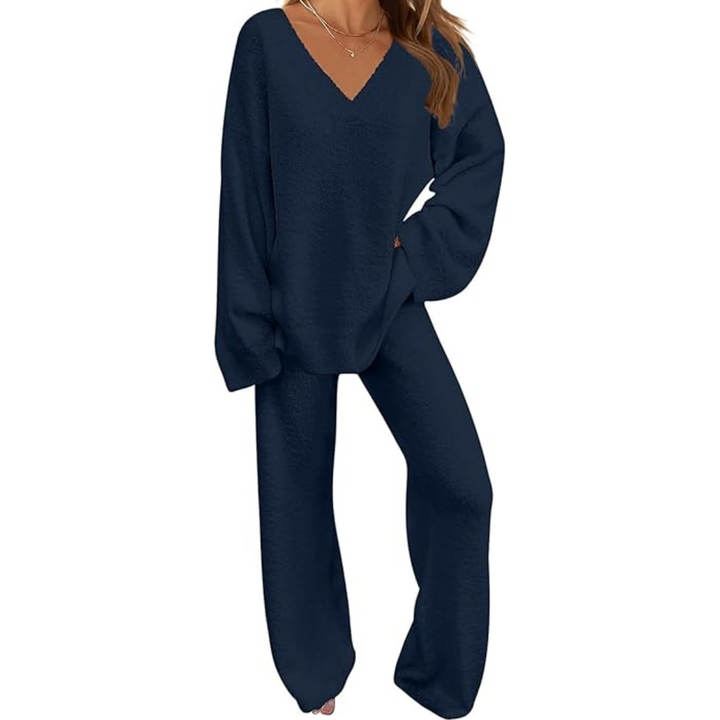Geniet van ultiem comfort met deze dames fleece lounge set. Zachte relaxkleding en trendy huispak voor winter.
