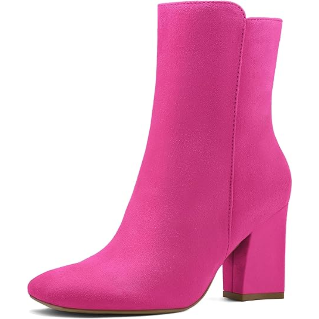 Trendy Jamie enkellaarsjes met chunky blokhak, ideaal als winter enkellaarsjes voor damesmode.