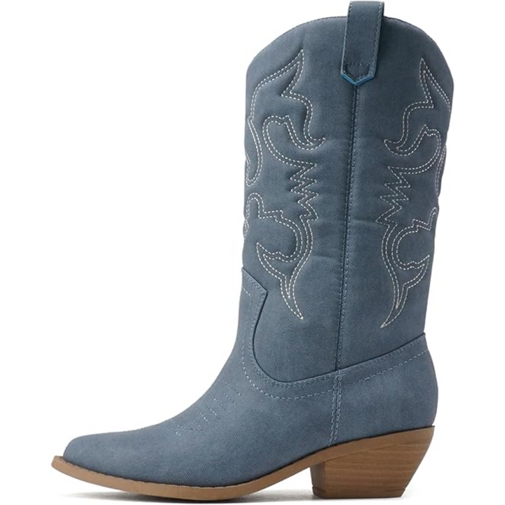 Focus op comfort en stijl: Dames westernlaarzen Gracia met puntige neus, instapmodel.