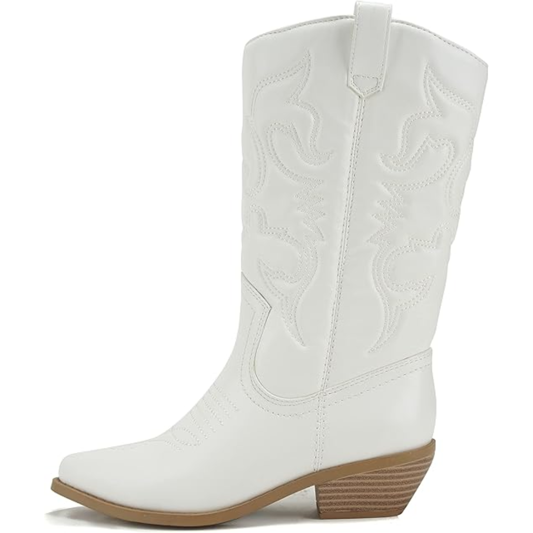 Trendy zwarte dames cowboylaarzen Gracia, puntige neus, perfect voor elke gelegenheid.