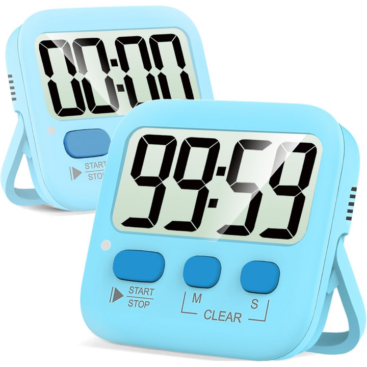 Compacte digitale kookwekker, magnetisch en makkelijk te gebruiken voor keuken tijdbeheer.