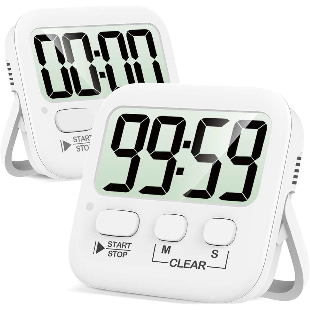 Multifunctionele digitale timer voor koken, bakken en algemeen tijdbeheer in huis.
