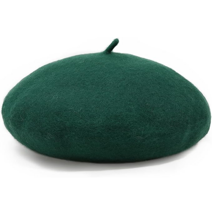 Rode Franse baret, iconisch mode statement, voegt flair toe aan elke unisex outfit.