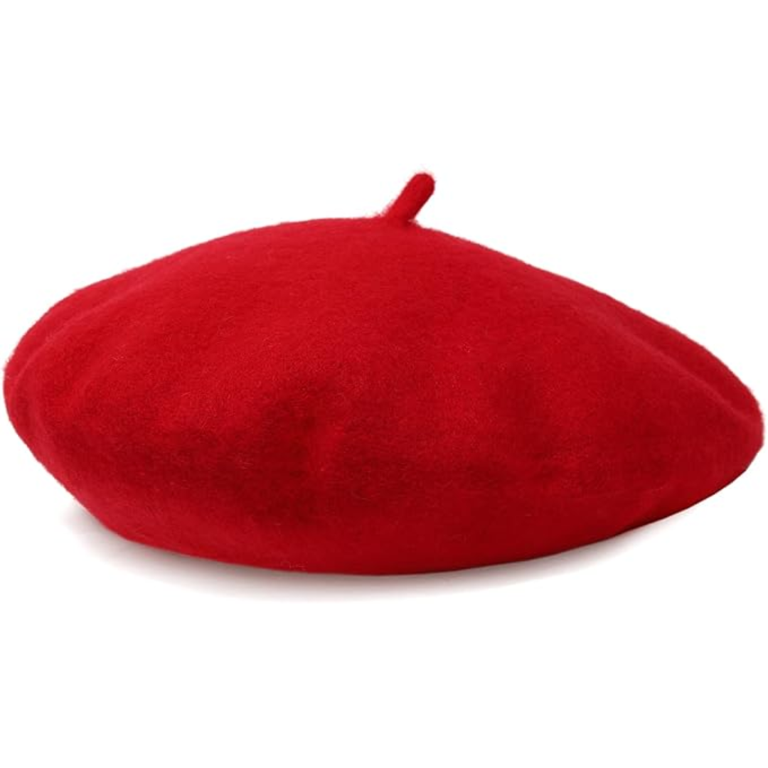 Tijdloze unisex baret van wol, perfecte hoofdbedekking voor herfst en winter.