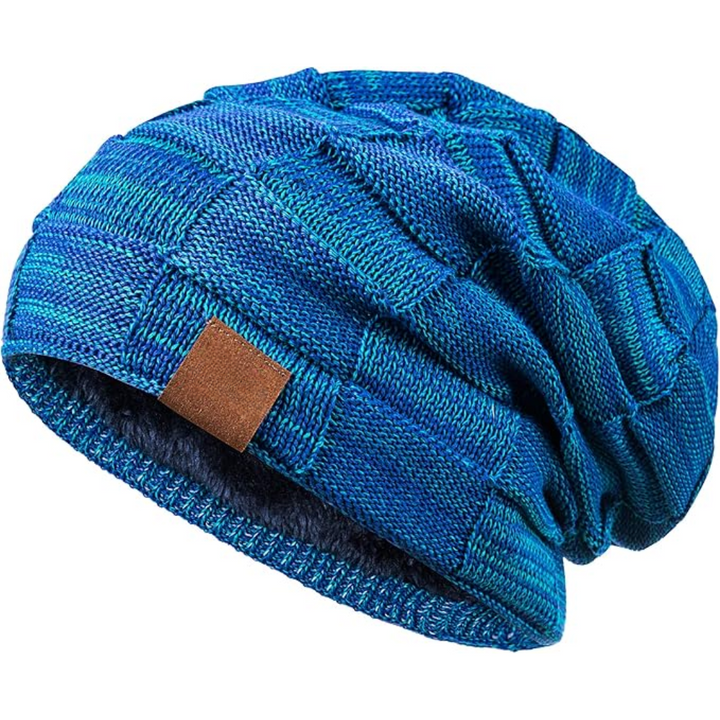 Unisex gebreide beanie, ideaal voor heren en dames. Een warm en stijlvol hoofddeksel voor winterkleding.