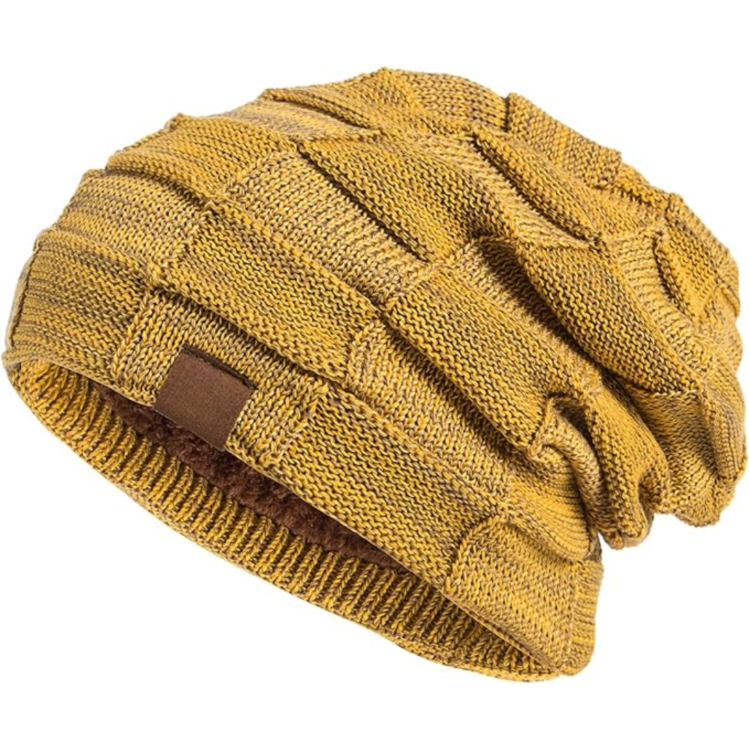 Stijlvolle slouchy beanie, perfect voor heren en dames. Comfortabele gebreide wintermuts, warm accessoire.