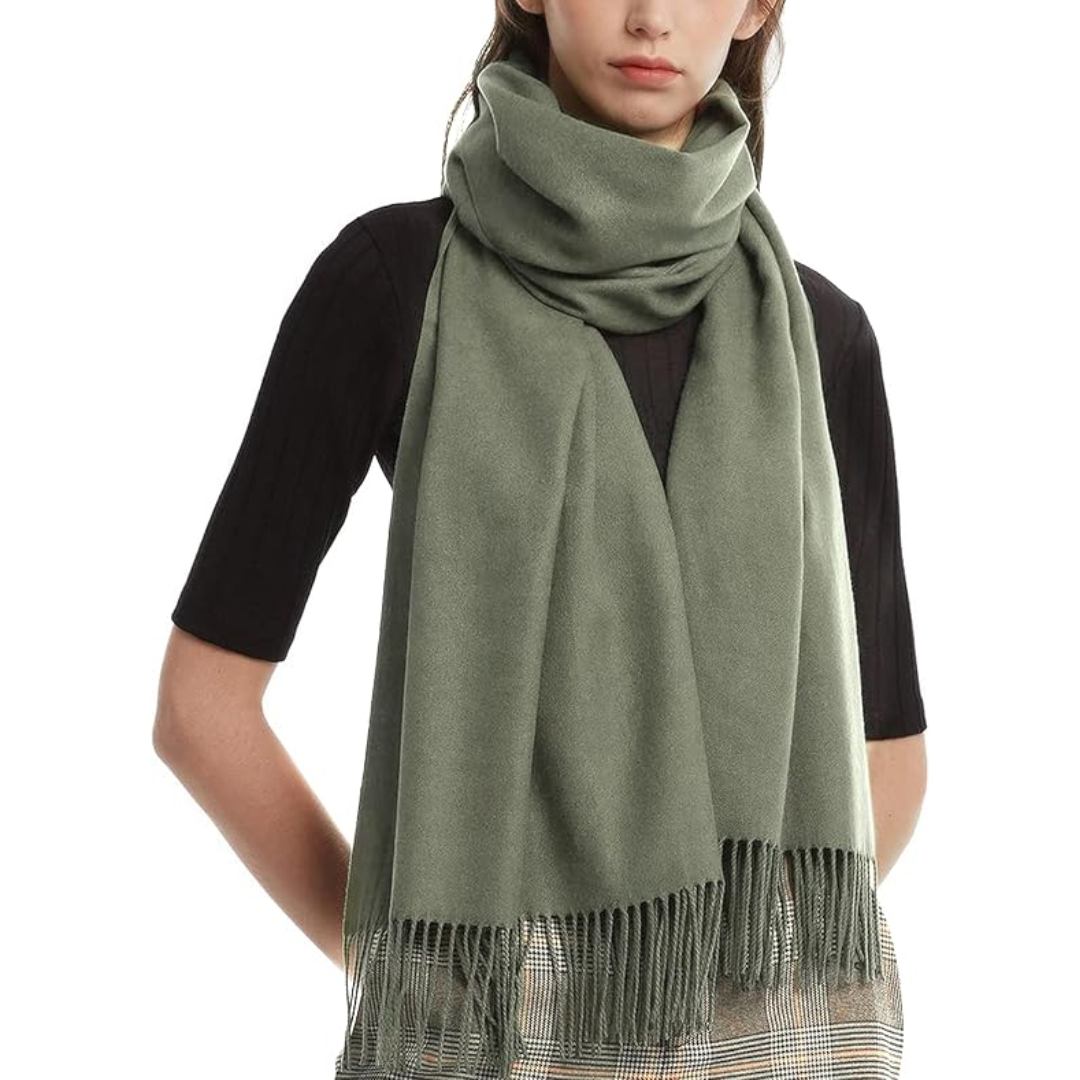 Dames Eleanor pashmina: luxe, trendy sjaal en warme omslagdoek. Een elegante accessoire voor elke outfit.