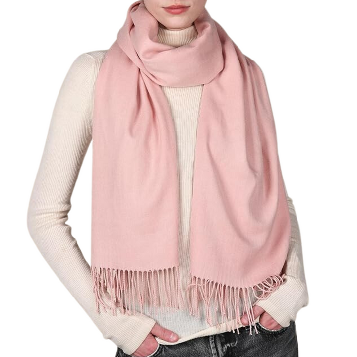 Elegante dames pashmina sjaal Eleanor, luxe en warm. Perfecte trendy mode accessoire voor koud weer.