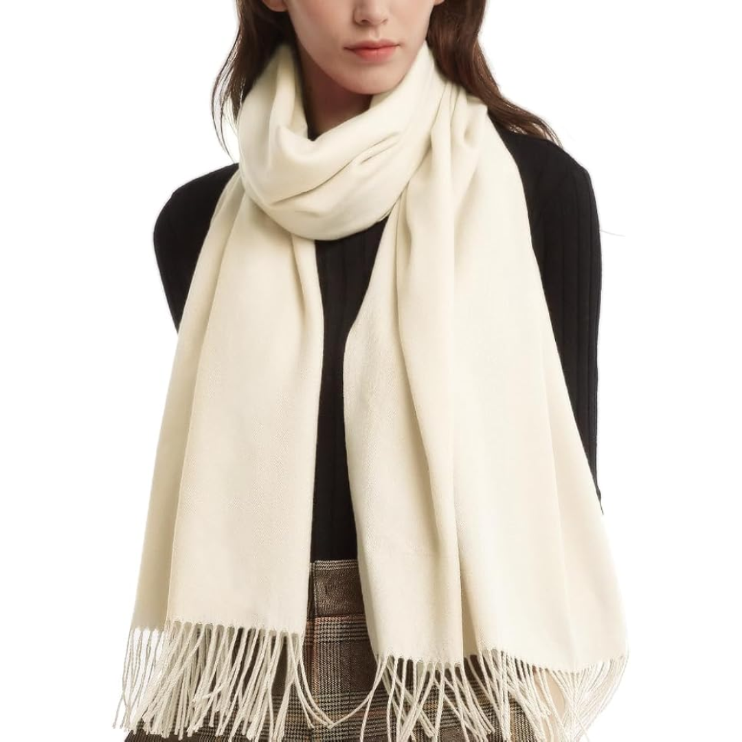 Eleanor dames pashmina: een comfortabele, warme sjaal. Luxe omslagdoek voor trendy winter outfits.