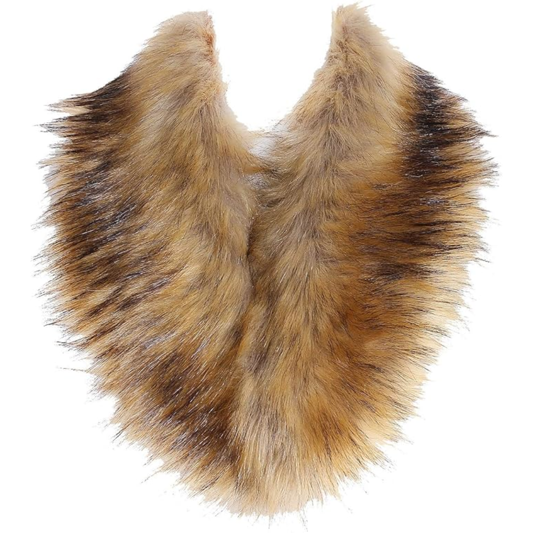Elegante Daisy dames imitatiebont nekwarmer, zachte en warme winter sjaal met luxe uitstraling.