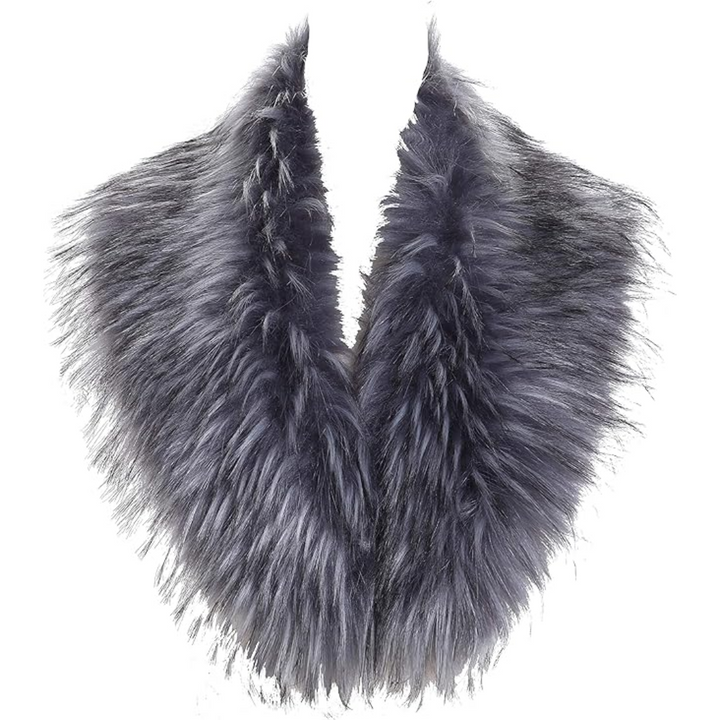 Pluizige Daisy imitatiebont sjaal, een zachte dames nekwarmer die luxe en comfort biedt.