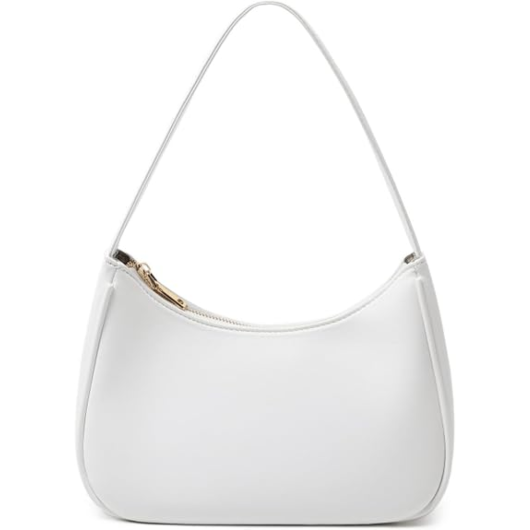 Trendy mini hobo tas Sabrina met veilige rits. Compacte schoudertas, onmisbaar dames accessoire.