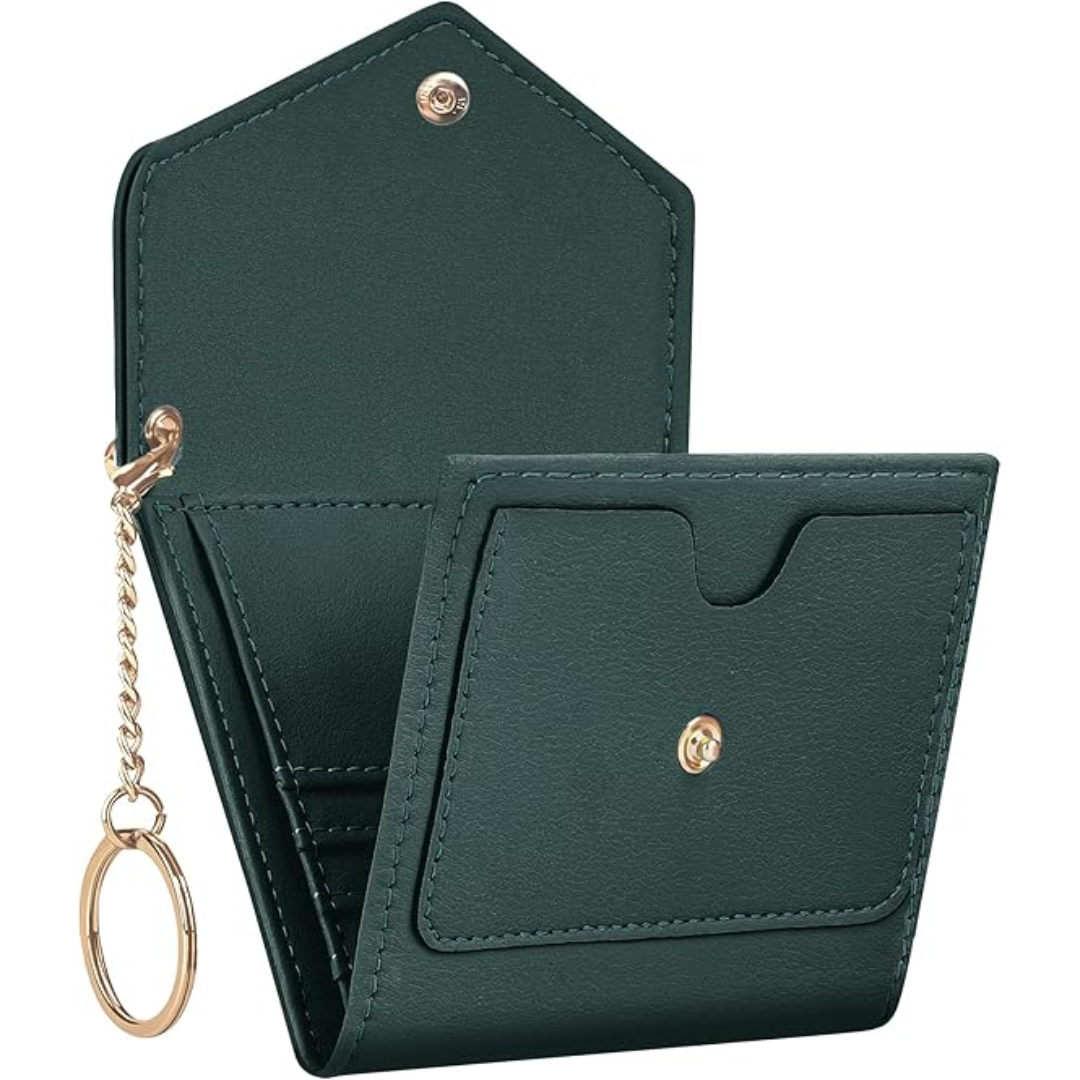 Perfect cadeau: compacte RFID-blokkerende trifold dames portemonnee van PU leer.
