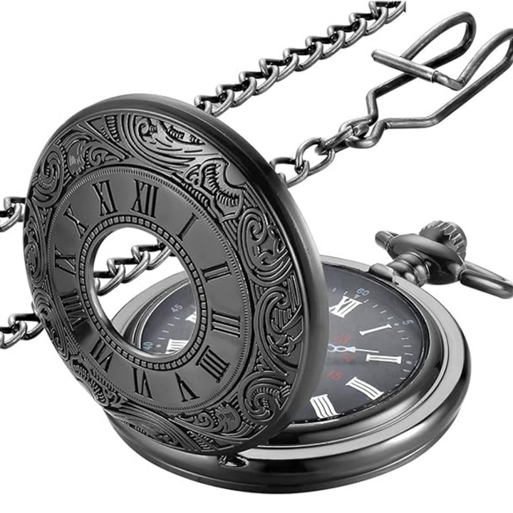 Mooi verpakt vintage zakhorloge, perfect cadeau, tijdloos design.