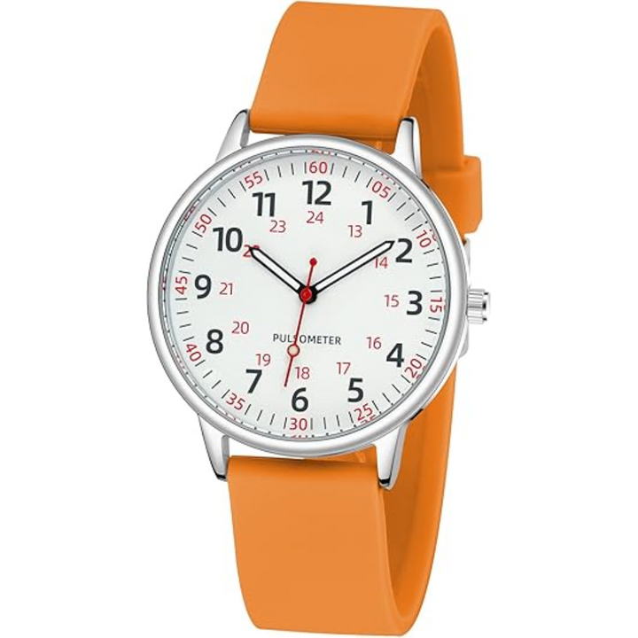 Elegant en praktisch: waterdicht dames zusterhorloge met nauwkeurige analoge weergave.