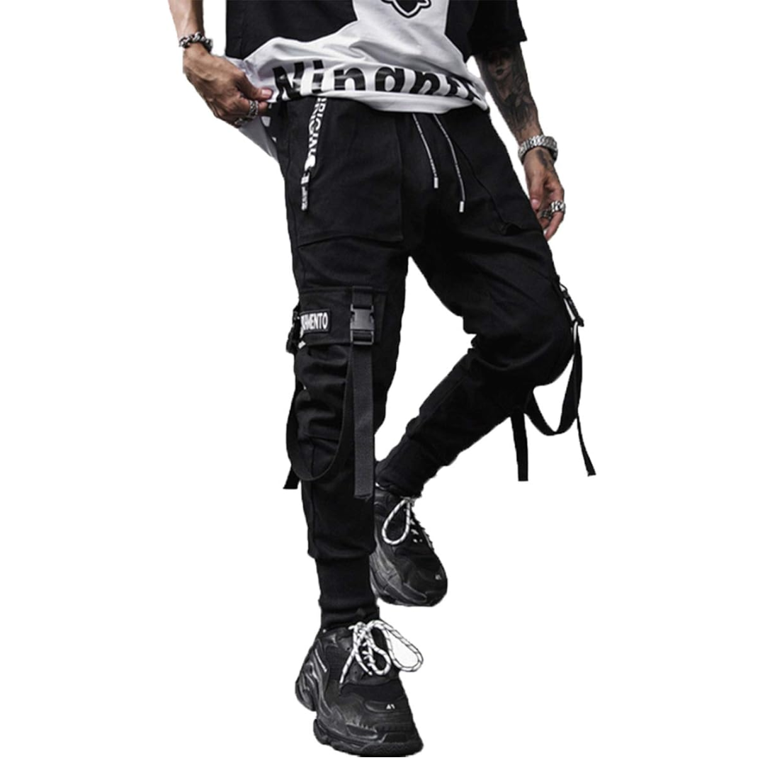Comfortabele heren techwear joggingbroek Robert, tactische stijl met meerdere zakken voor urban looks.