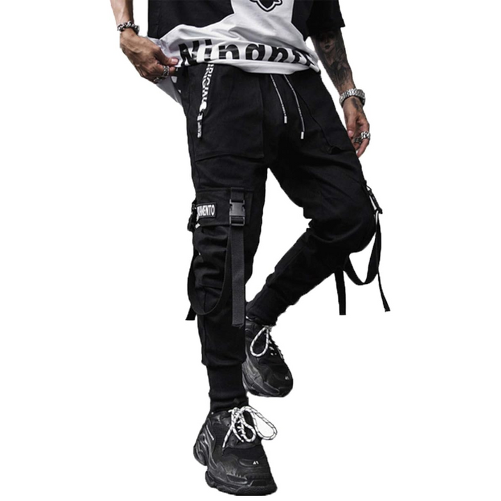 Comfortabele heren techwear joggingbroek Robert, tactische stijl met meerdere zakken voor urban looks.