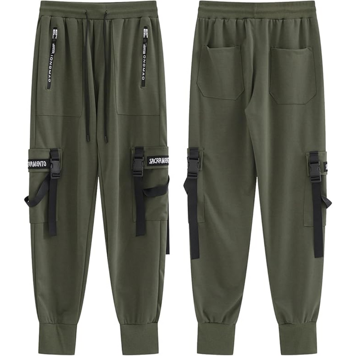 Comfortabele heren broek Robert: tactische techwear joggingbroek met multi-pockets voor streetwear.