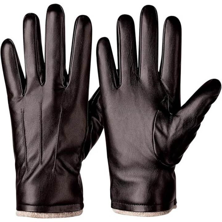 Warme heren winterhandschoenen Mason van thermisch PU-leer, comfortabel en stijlvol voor koude dagen.