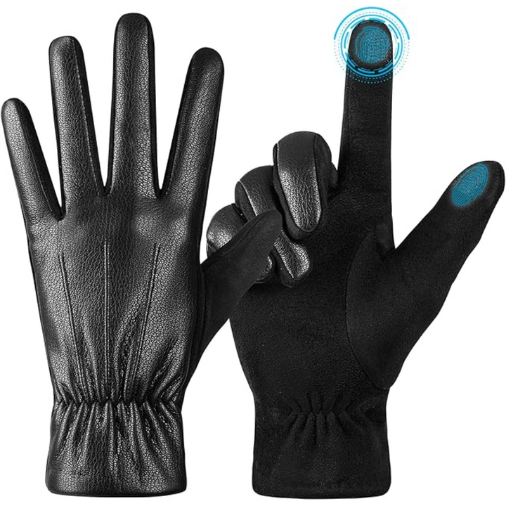 Stijlvolle Victor heren suède handschoenen, winddicht en warm, perfecte accessoire voor de wintermode.