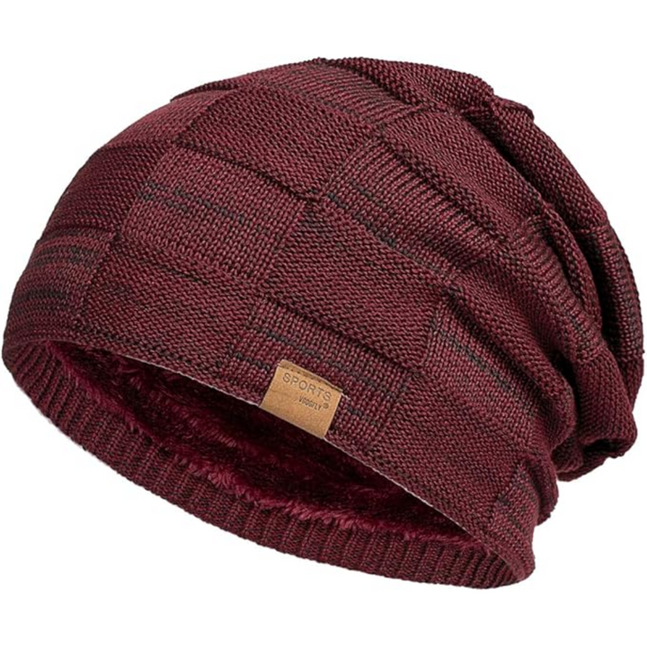 Modieuze unisex Luca wintermuts, zacht gebreide slouchy beanie voor koude dagen.