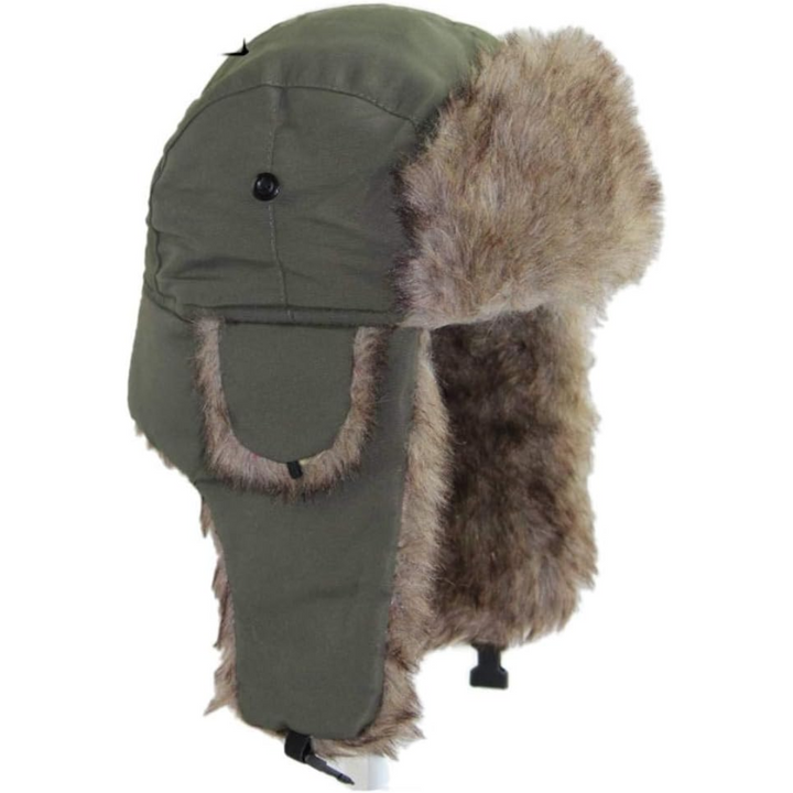 Houd je warm met deze trapper wintermuts Sasha. Unisex model met bontvoering, perfecte winteraccessoire.