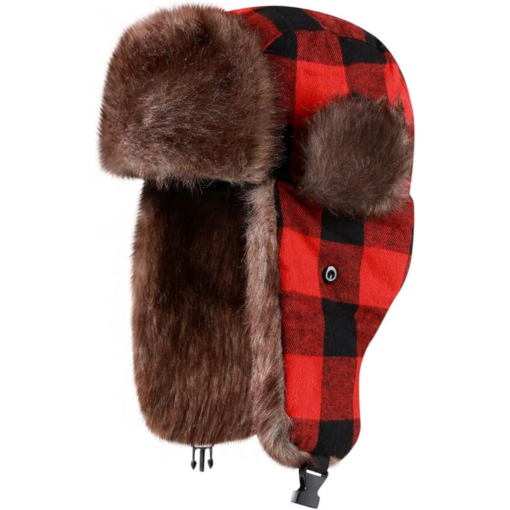 Comfortabele trapper wintermuts met zachte imitatiebontvoering. Perfecte winteraccessoire voor heren en dames. [[lstfy-media:3]]