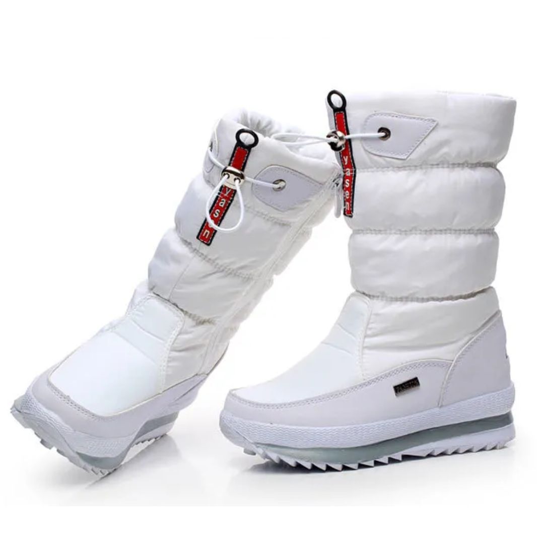 Veelzijdige dames snowboots die warmte en bescherming bieden tegen sneeuw en kou. Waterdicht en antislip.