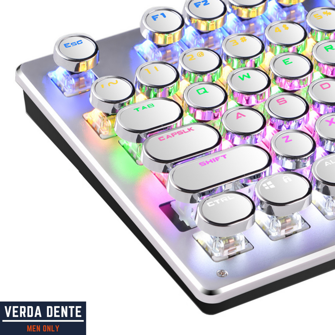 Mechanisch gaming toetsenbord Punk met levendige RGB verlichting; ideaal voor intense gamesessies.