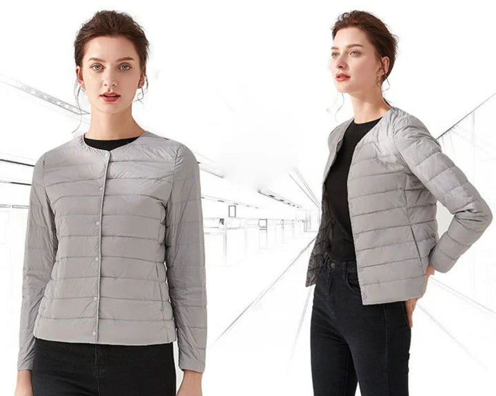 Donsjack dames, lichtgewicht en ademend. Warm, perfect voor sportieve winteractiviteiten.