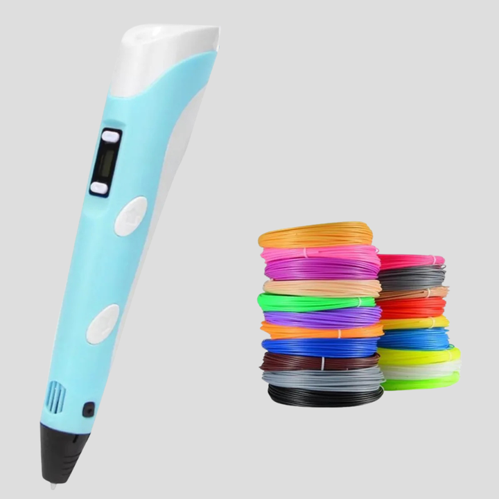 Kind leert creatief 3D tekenen met een educatieve 3D pen, stimuleert verbeelding en fijne motoriek.